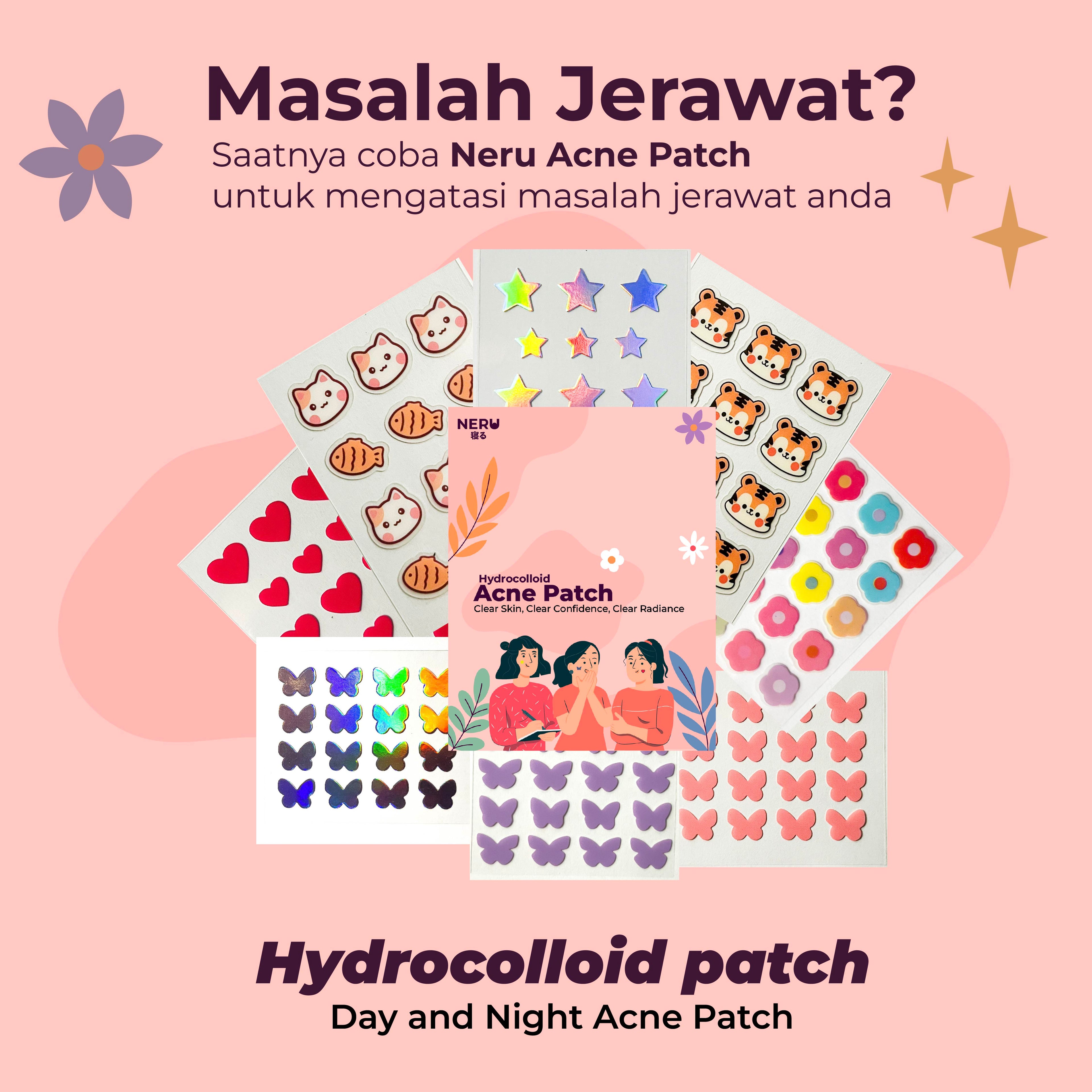 Acne Patch Hydrocolloid Pimple Patch Penghilang Jerawat Acne Treatment