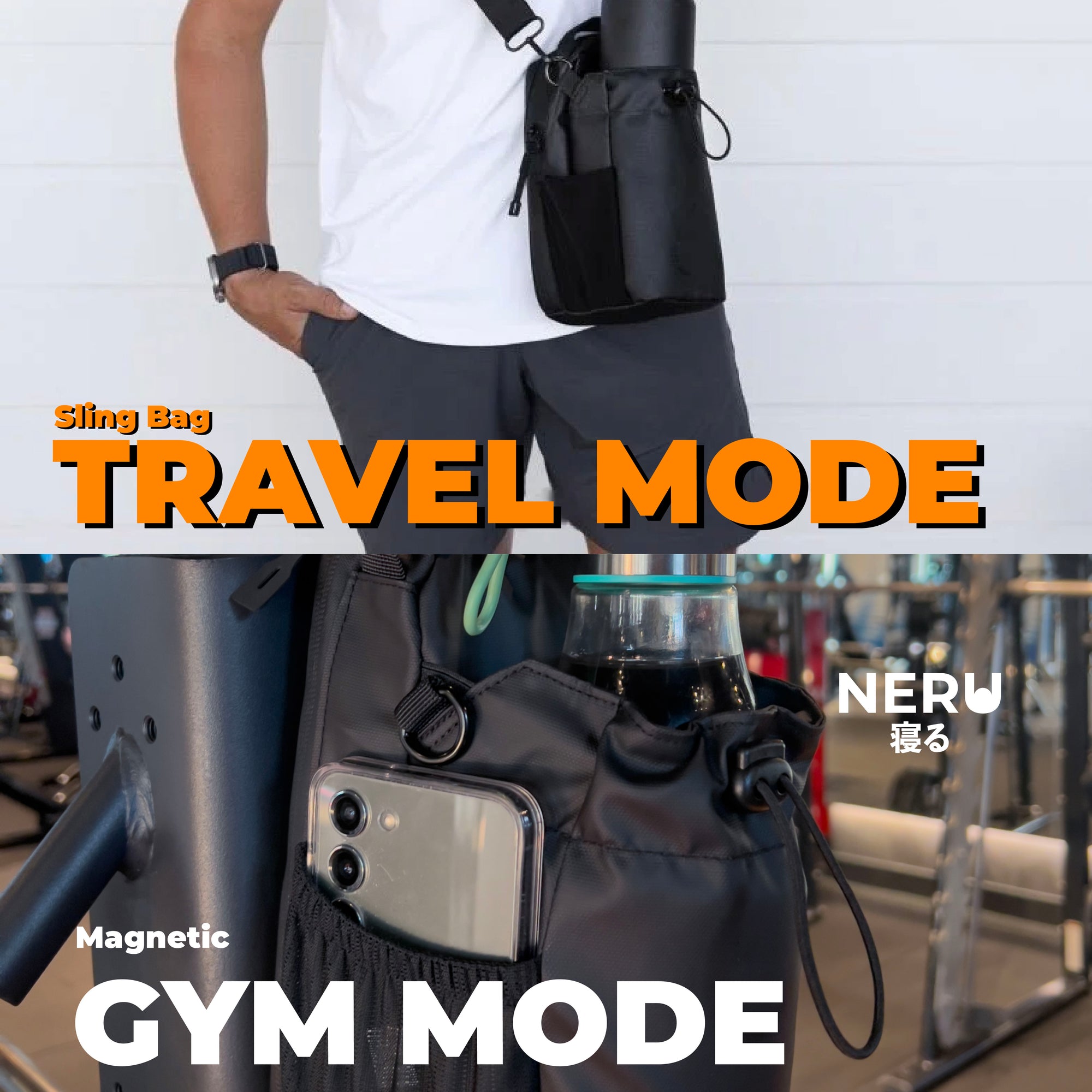 Neru Magnetic Gym Bag