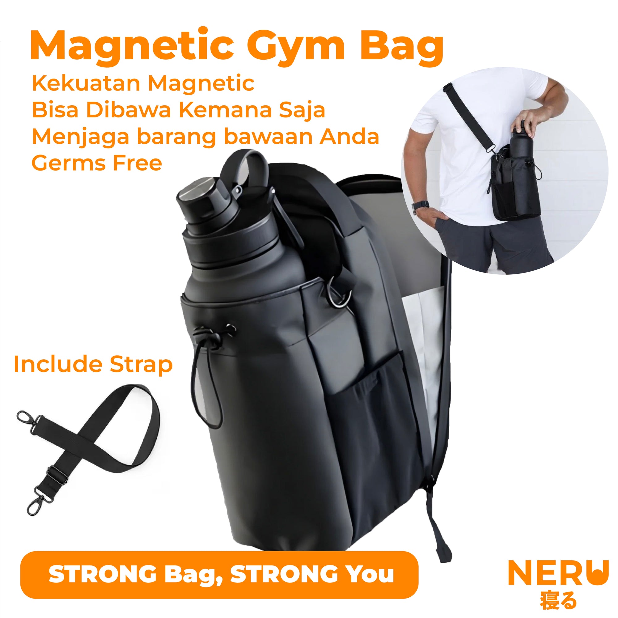 Neru Magnetic Gym Bag