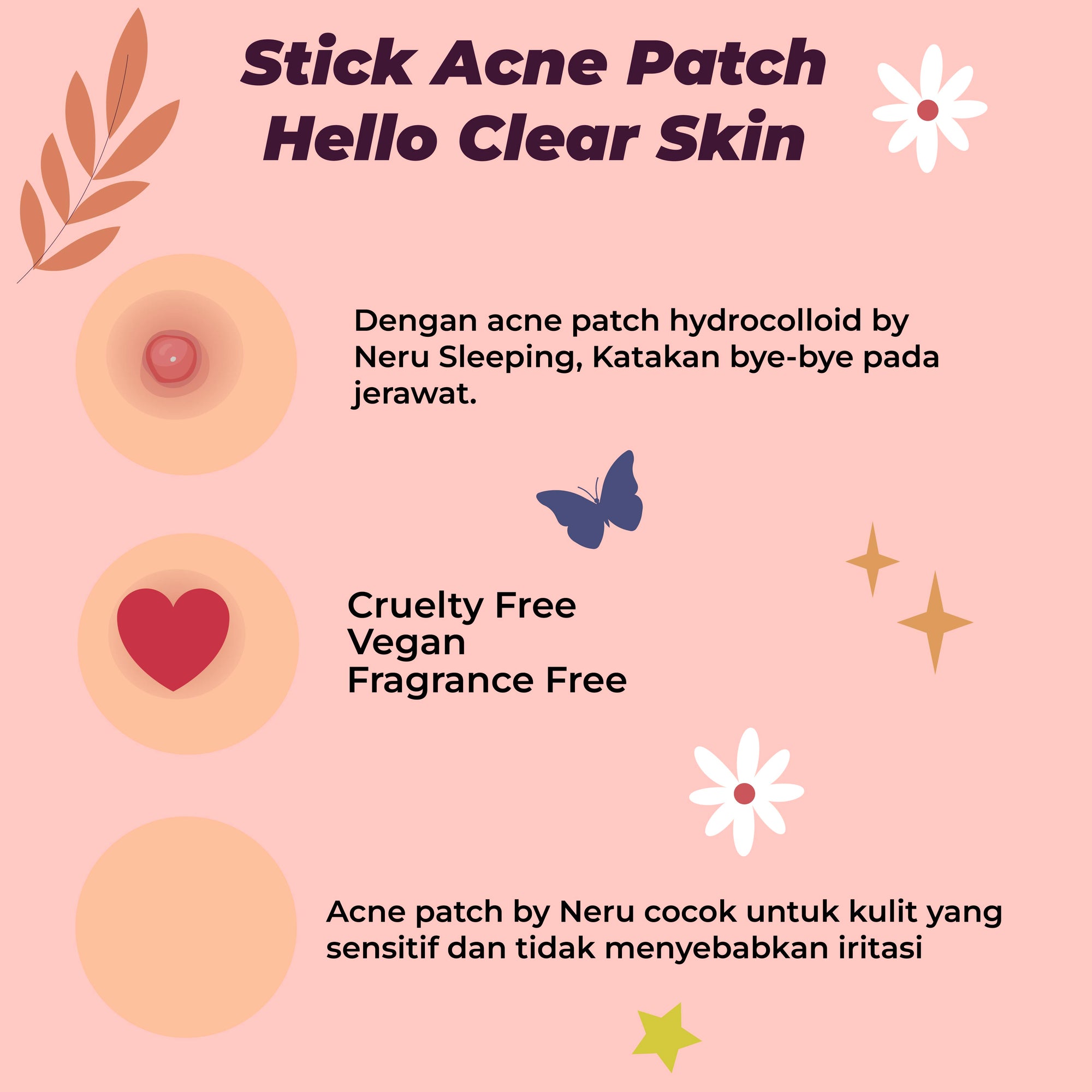 Acne Patch Hydrocolloid Pimple Patch Penghilang Jerawat Acne Treatment