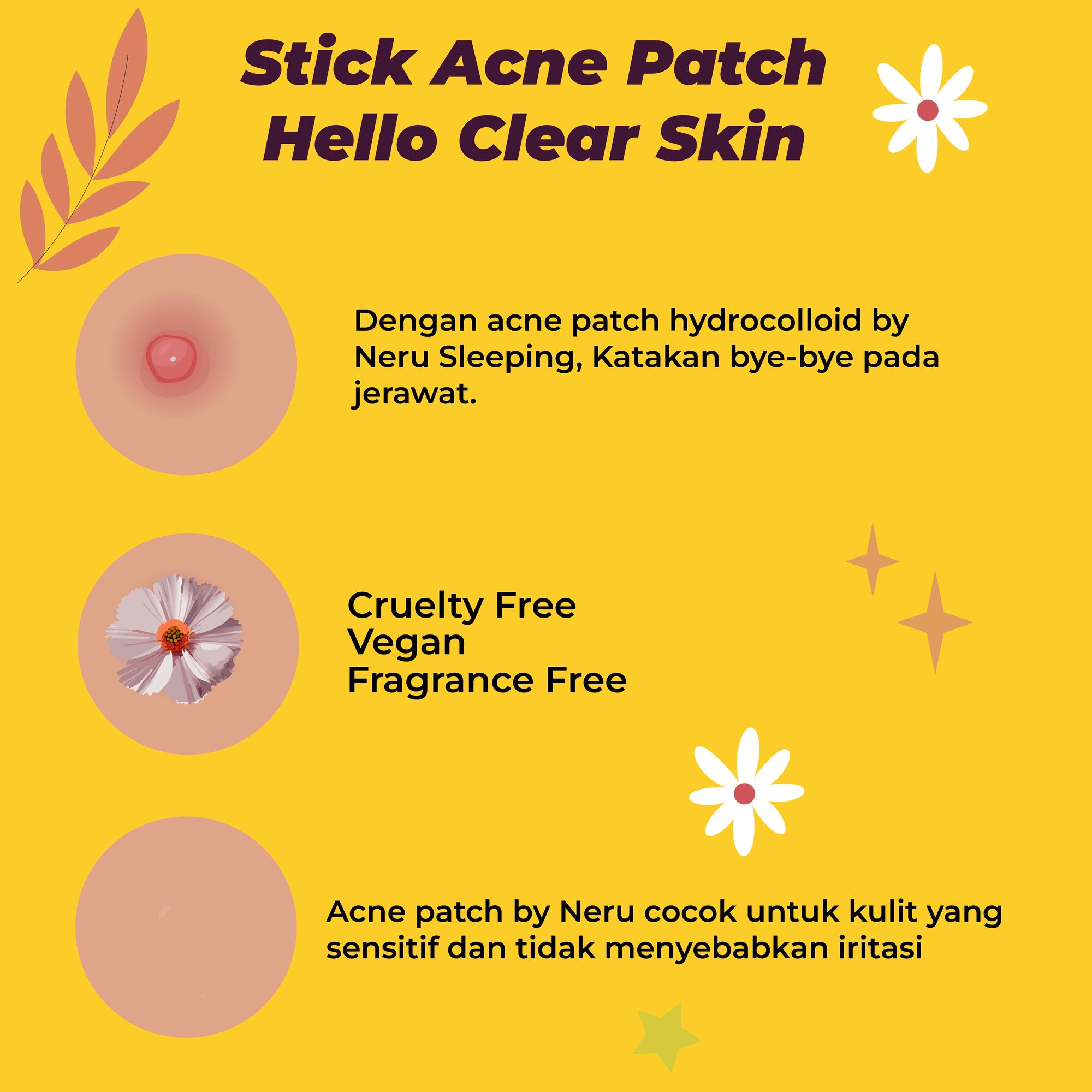 Flower Acne Patch  Pimple Patch