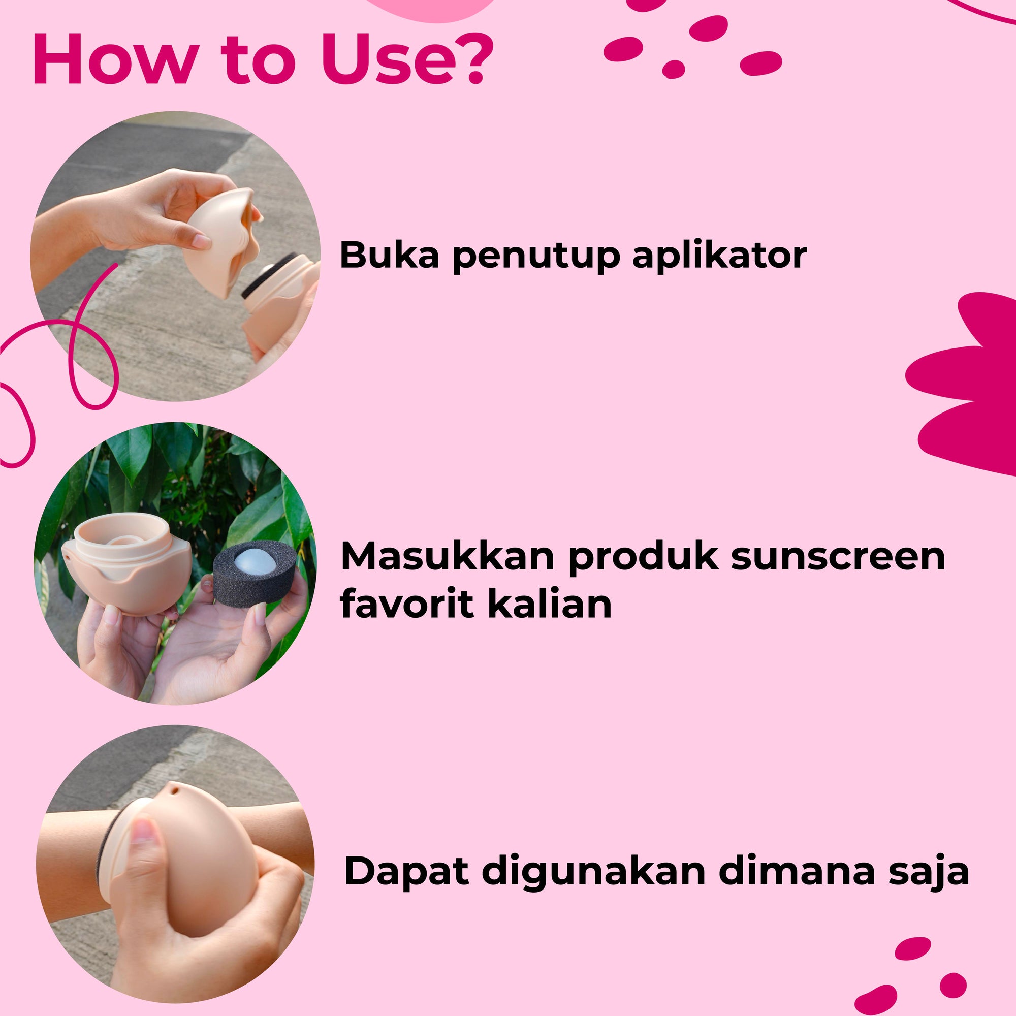 Neru Silicone Sunscreen Applicator